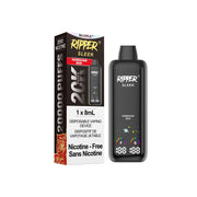 RIPPER SLEEK HAWAIIAN RED NICOTINE FREE DISPOSABLE VAPE 20K PUFFS
